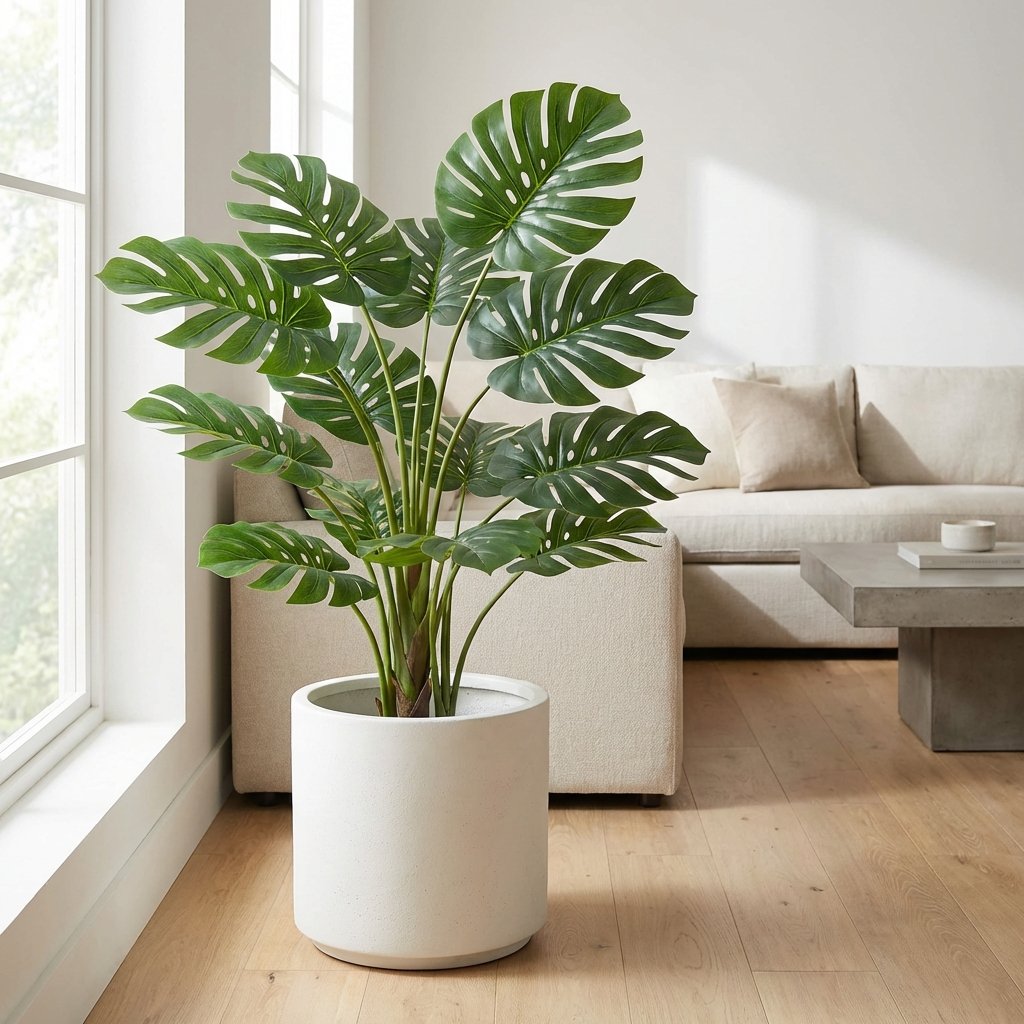 Yapay monstera deliciosa bitkisi